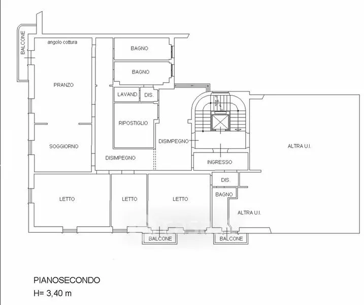Floor Plan - Apartment with Balcony in Modena
