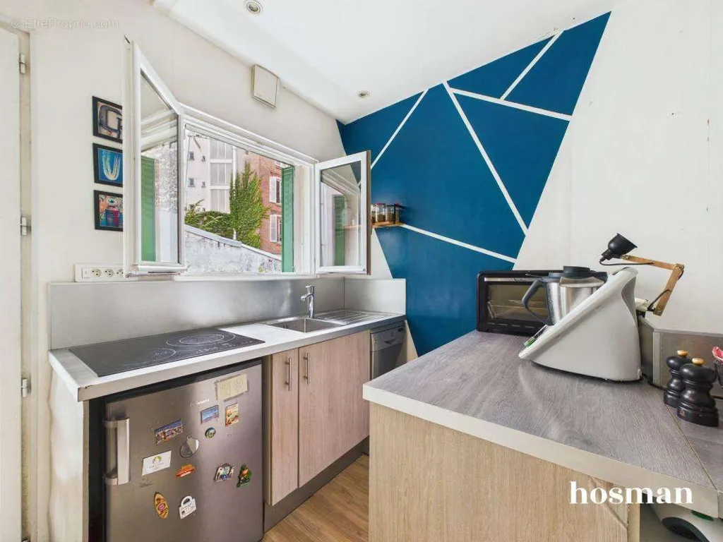 Cucina - Duplex with Balcony in Montparnasse, Paris