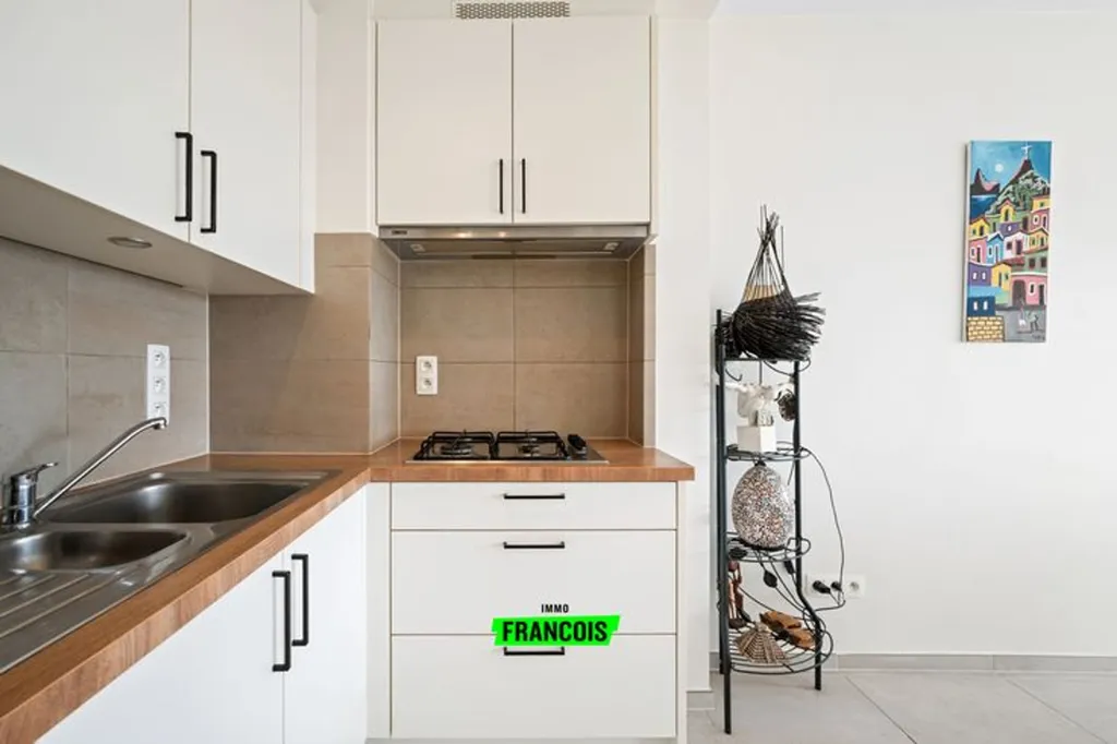Cuisine - Appartement rénové avec vue sur la promenade à Blanke