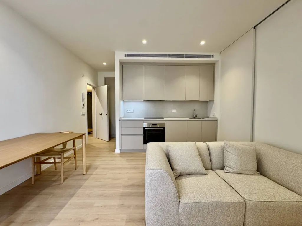 Living Room - Modern Flat with Balcony in Pere Garau