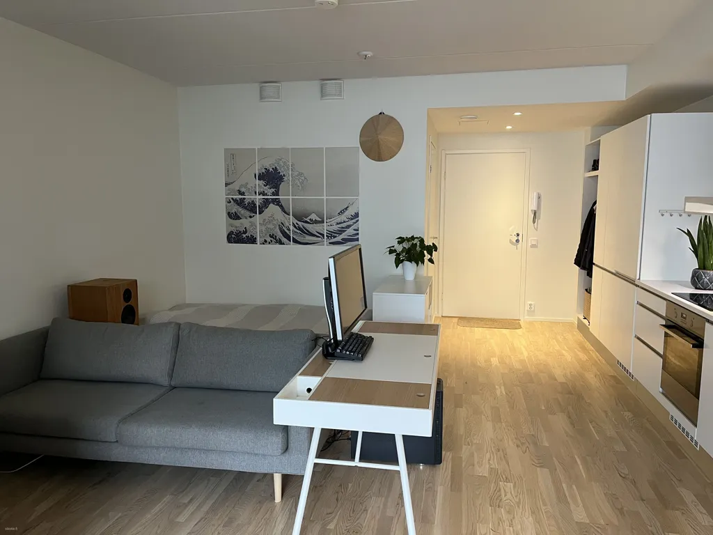 Living Room - Spacious Studio with Terrace in Jätkäsaari