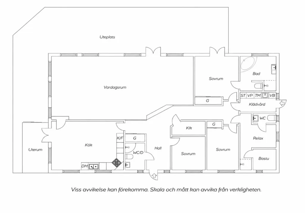 Plan - 1-Plan Villa with Mälaren View in Sundsvik