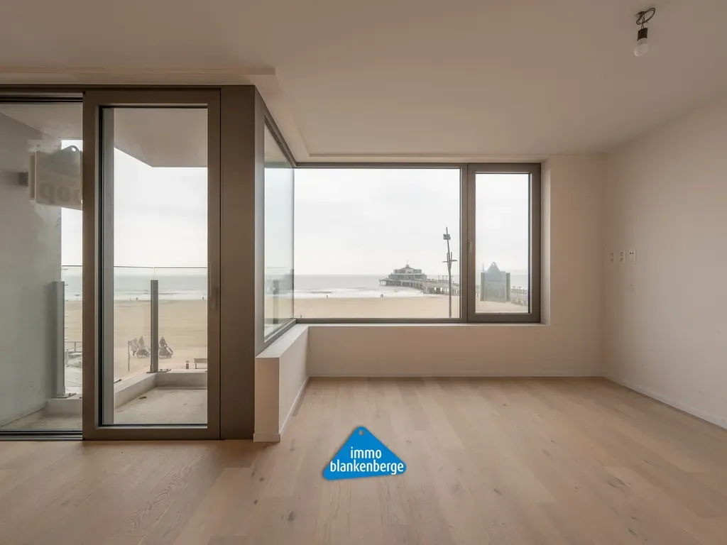 Living Room - Apartment with Pier View in Blankenberge
