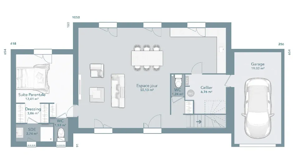Plaan - New Build House with Garden in Peynier