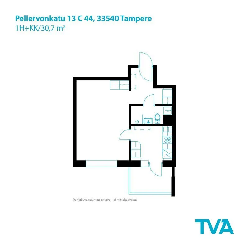 Plan - Apartment with Balcony in Kaleva, Tampere