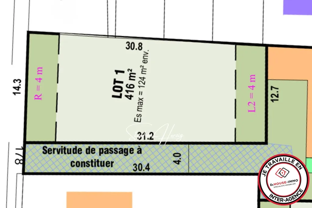 Plaan - Constructible Plot with Garden Access in Bordeaux