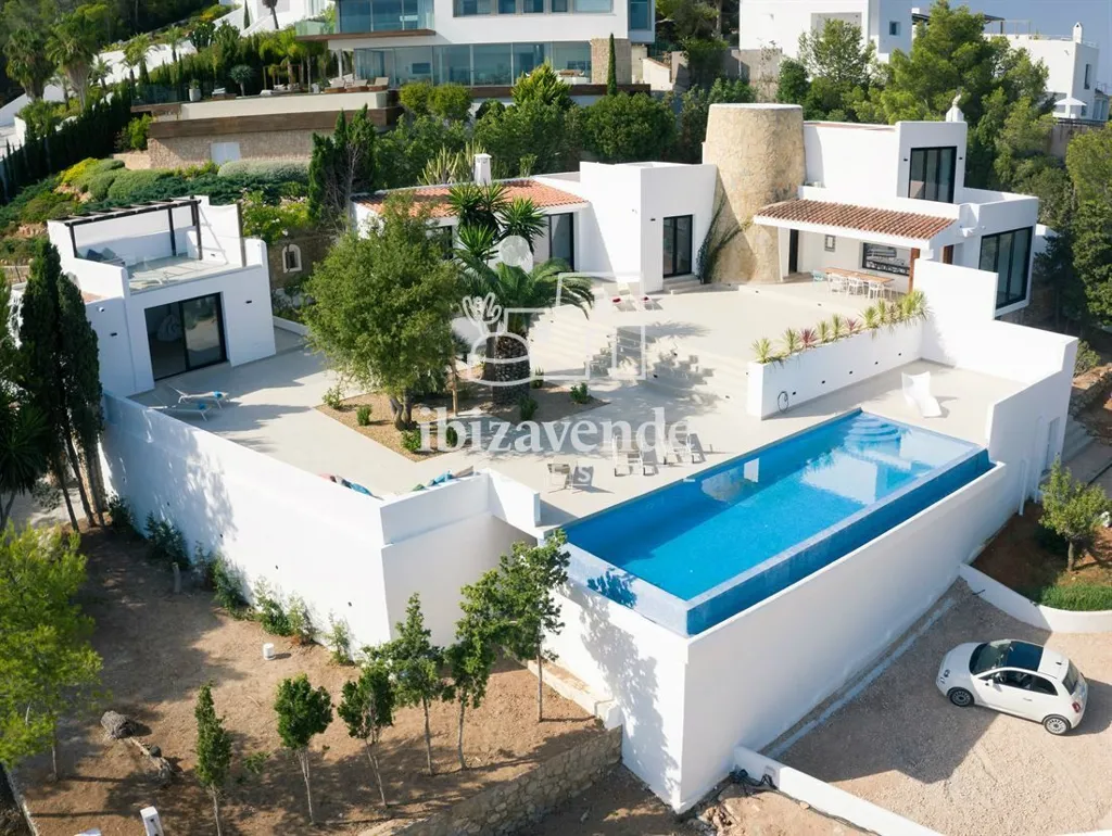 Aerial - Chalet with Private Pool in Cala Moli