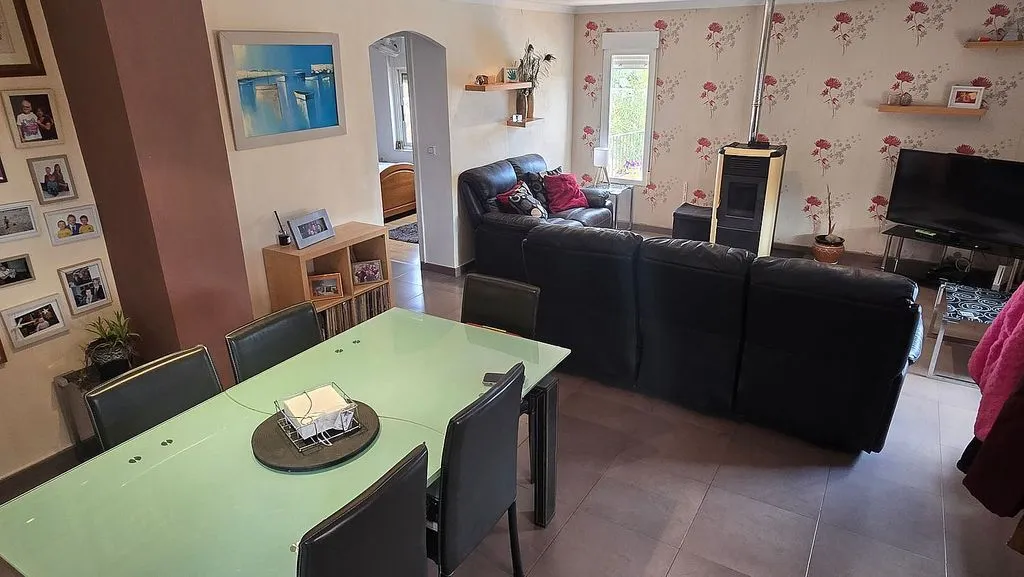Salle à manger - Chalet with Pool and Terrace in Sax