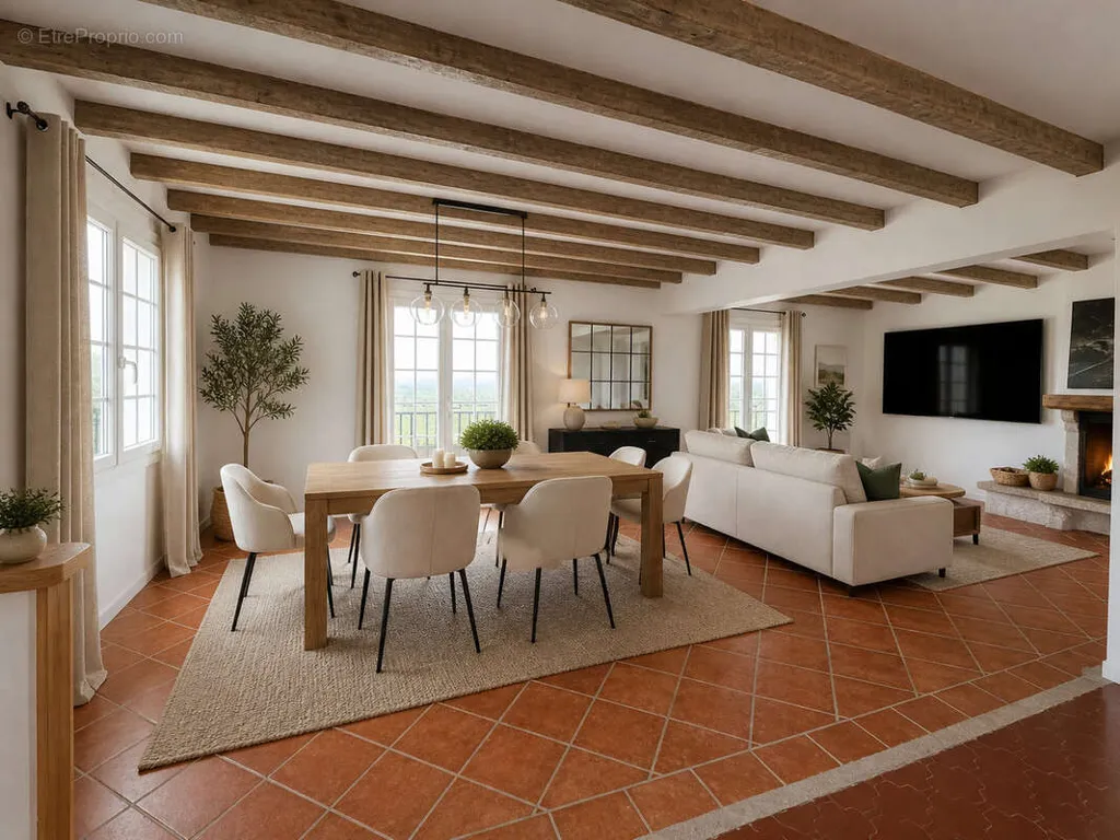 Söögituba - Luxury House with Pool in Cambo-les-Bains