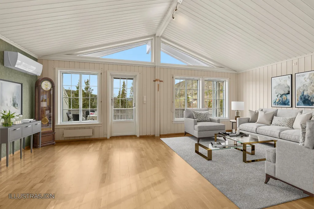 Séjour - Detached House with Double Garage in Stavadalen