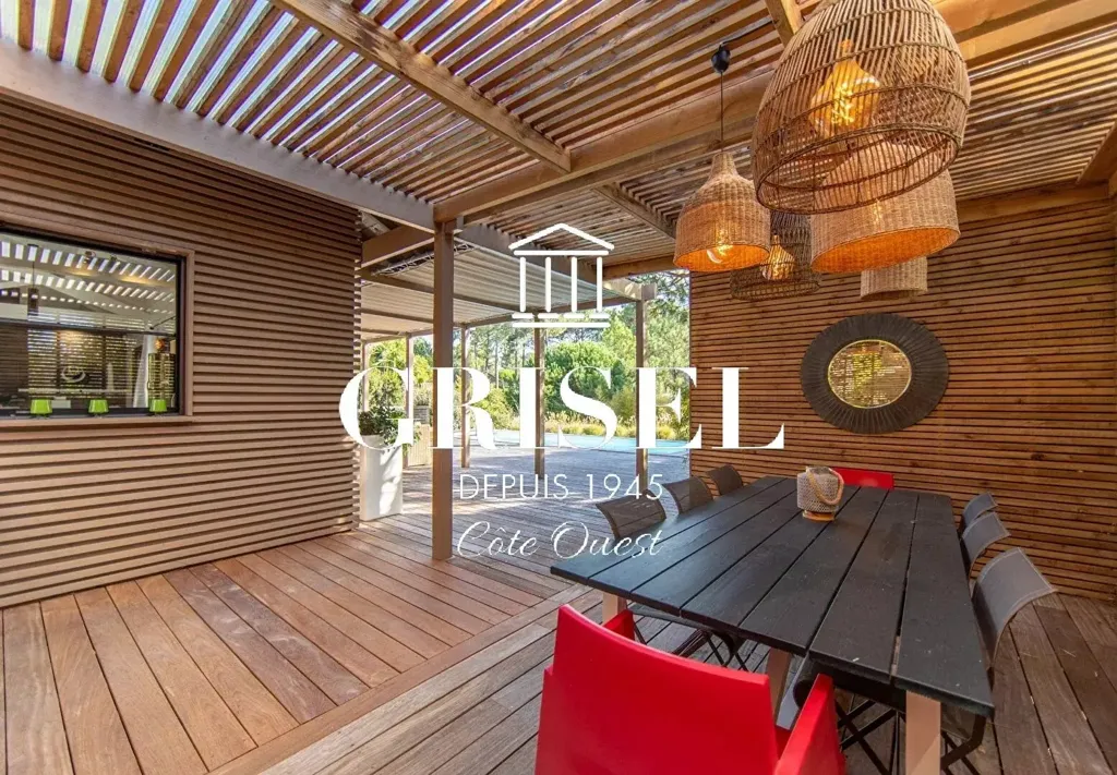 Terrasse - Villa Contemporaine avec Piscine à Lège-Cap-Ferret