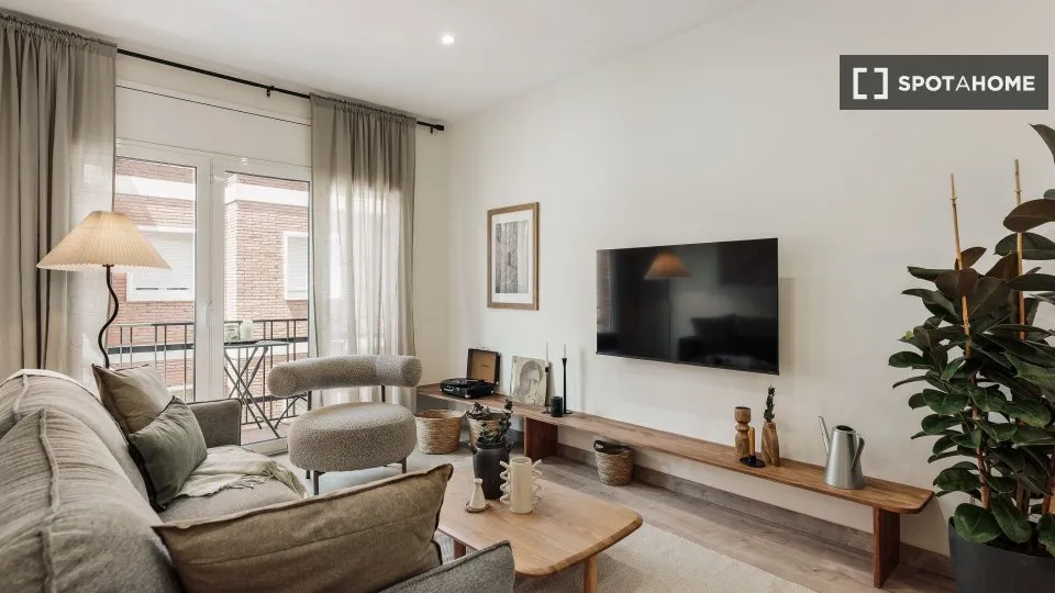 Soggiorno - Ample Apartment with Terrace in Vila de Gràcia