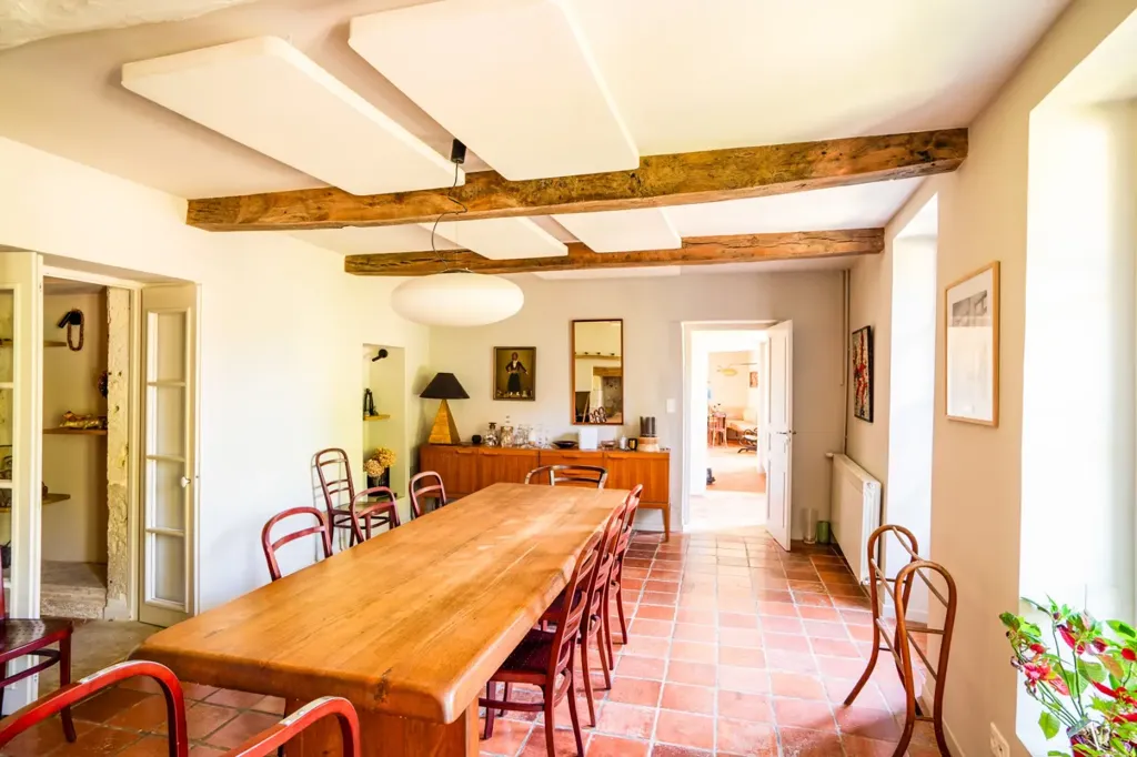 Salle à manger - Hamlet Rénové avec Vue sur les Pyrénées à Condom