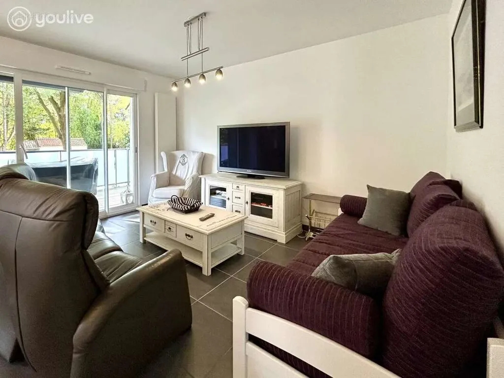 Séjour - Appartement T3 avec Terrasse Sud à La Baule