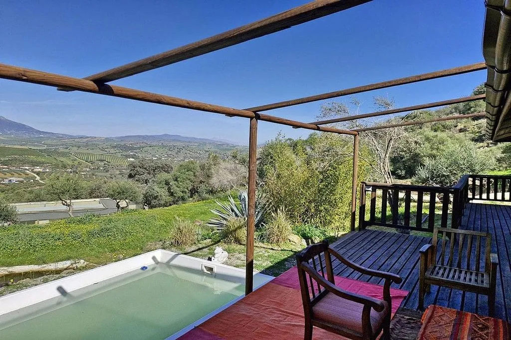Terrace - Rustic Cottage with Pool in Coín