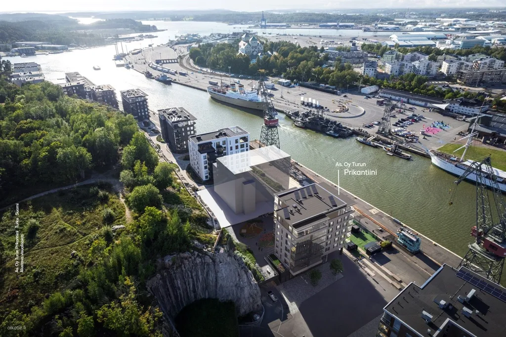 Aerial - Modern Apartment with Sea View in Turku