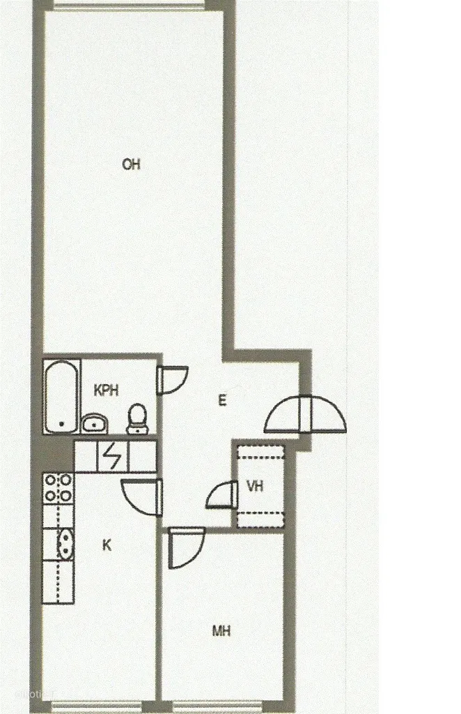 Plaan - Bright Apartment with East-West Windows in Tampere Centre