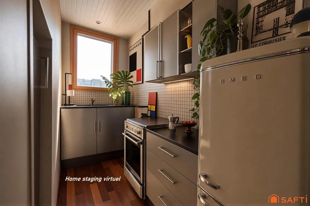 Cucina - Characterful Flat with Central Location in Clichy
