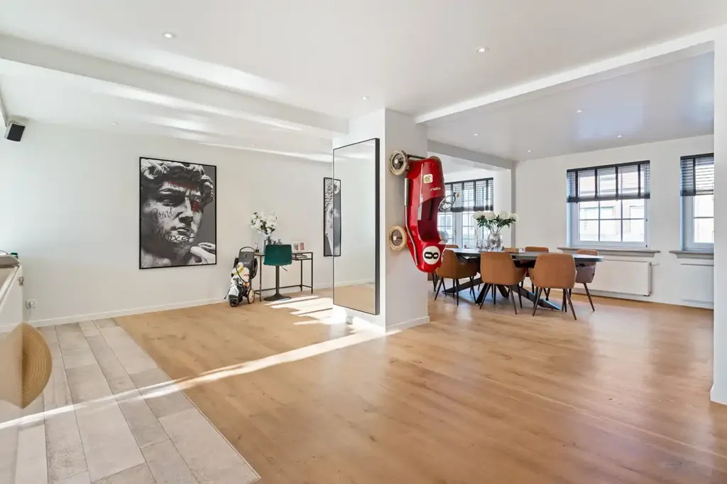 Living Room - Duplex with Private Entrance and Terrace in Schilde