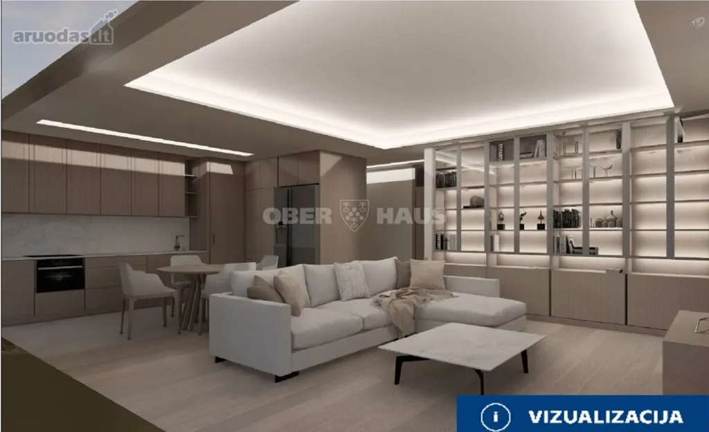Modern Apartment with Terrace in Kaunas, Freda