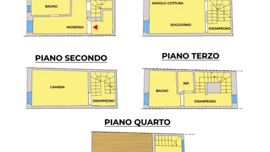 Plan - Terraced House with Stone Features in Parma