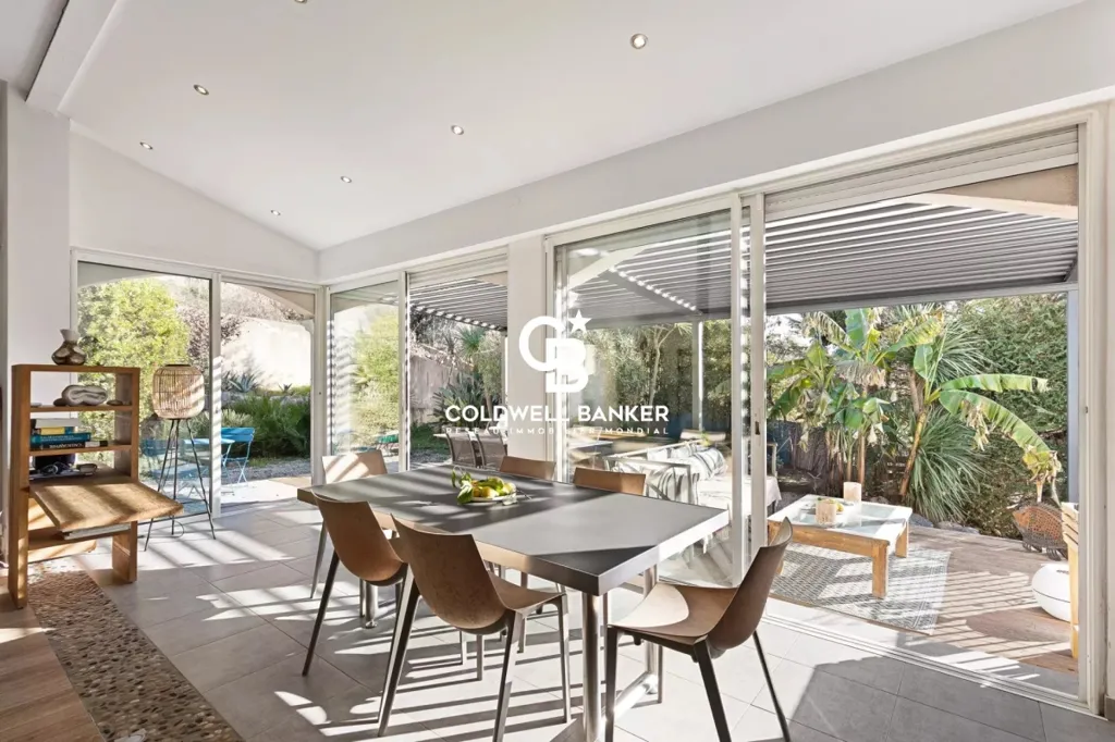 Dining Room - Renovated Villa with Pool in Biot