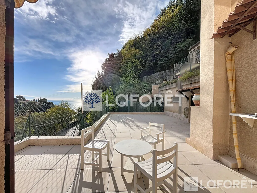 Terrace - Bright Apartment with Large Terrace in Roquebrune-Cap-Martin