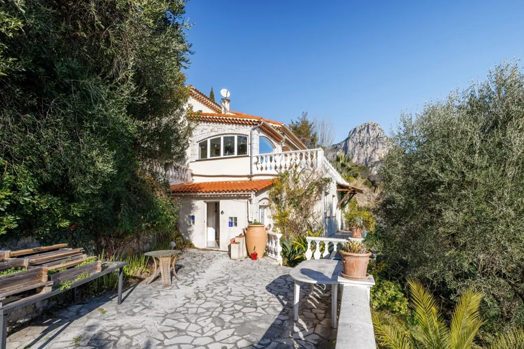 Extérieur - Villa avec Vue Panoramique sur la Méditerranée à Vence