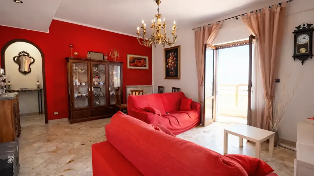 Living Room - 5-Room Apartment with Balcony in Palermo