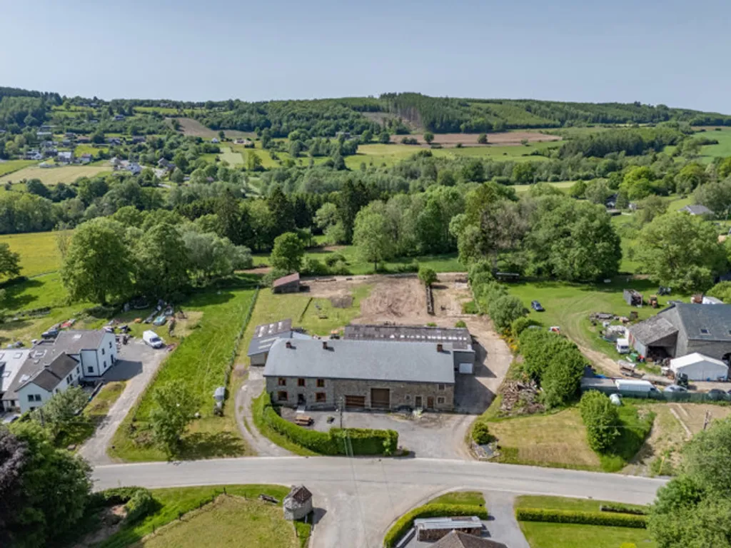 Vista aerea - Authentic Ardennes Farmhouse with Multiple Possibilities