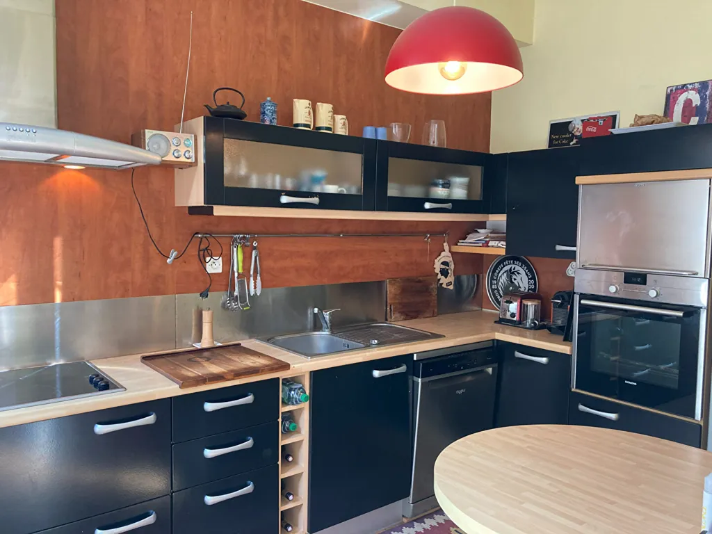 Cucina - Seaside Apartment with Garden in Binic