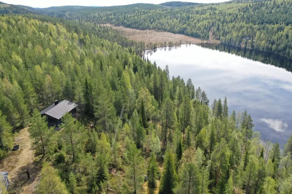 Vue aérienne - Cottage with Lake View in Kuusamo