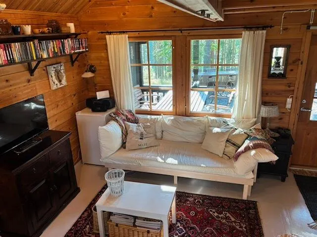 Séjour - Modern Cabin with Sea View in Oitti