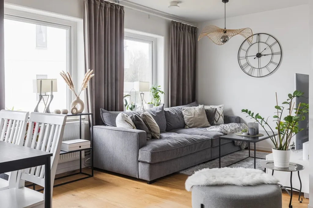 Séjour - Modern Flat with Balcony in Karlssons Äng