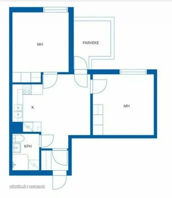 Plaan - Duplex with Terrace in Gerby, Vaasa