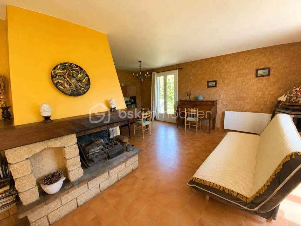 Living Room - House with Garden in Preserved Provence Valley
