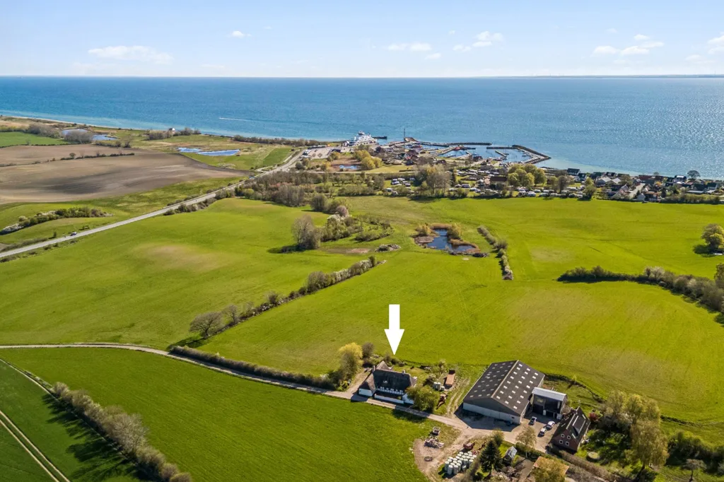 Õhuvaade - Bindingsværks Villa with Sea View in Pederstrup