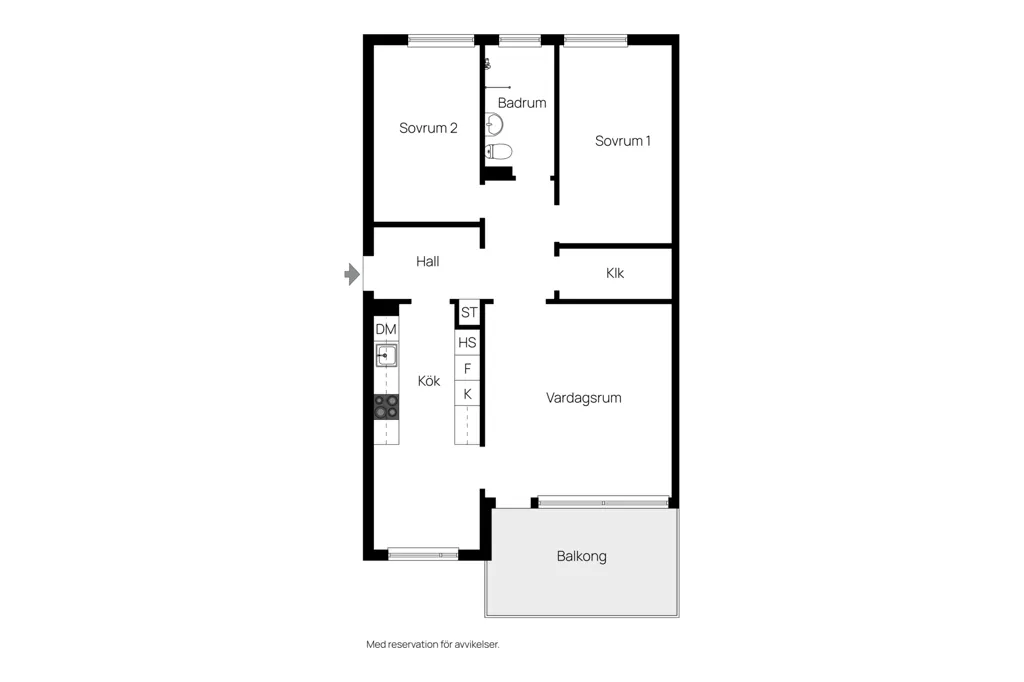 Plaan - Renovated Flat with Large Windows in Lunden