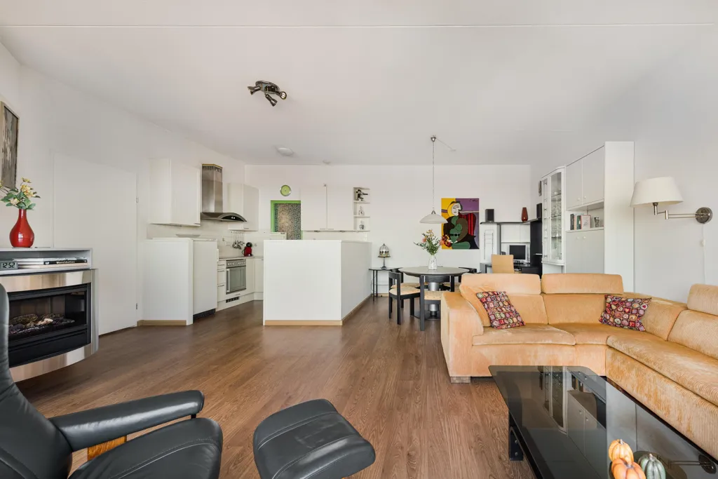 Séjour - Flat with City View in Haarlem