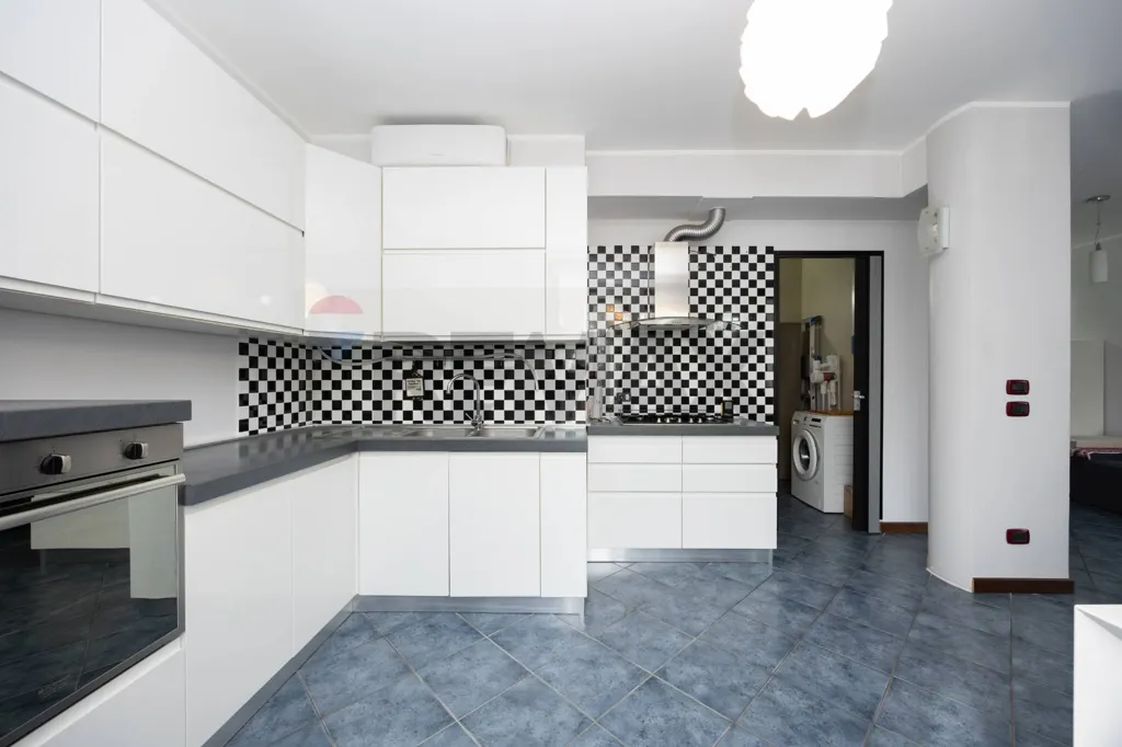 Köök - Duplex Apartment with Terrace in Zelo Buon Persico