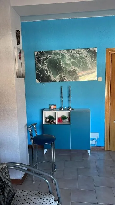 Living Room - 3-Bedroom Flat with Garage in Casetas