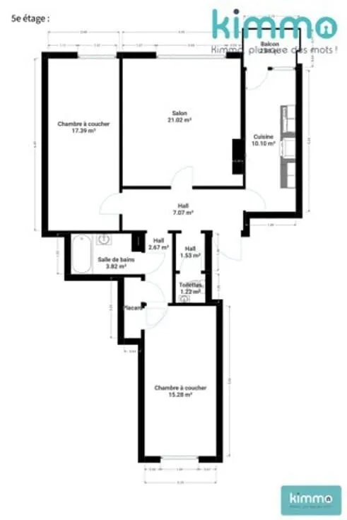 Flat with Terrace in Central Charleroi