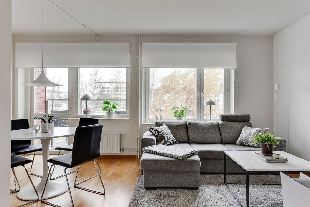 Séjour - Modern Flat with Balcony in Västerbotten