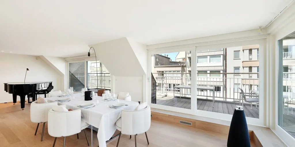 Salle à manger - Penthouse Ensoleillé avec Terrasses à Knokke