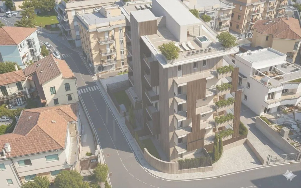 Vue aérienne - Luxury Penthouse with Sea View in Loano