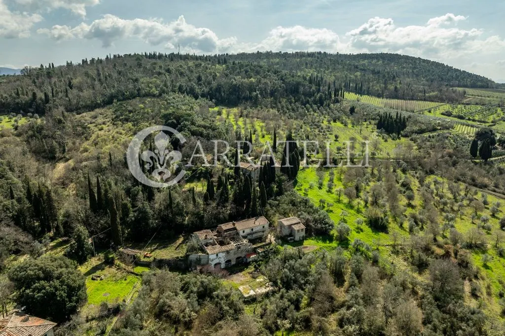 Vista aerea - Rustic Complex with Olive Grove in San Casciano