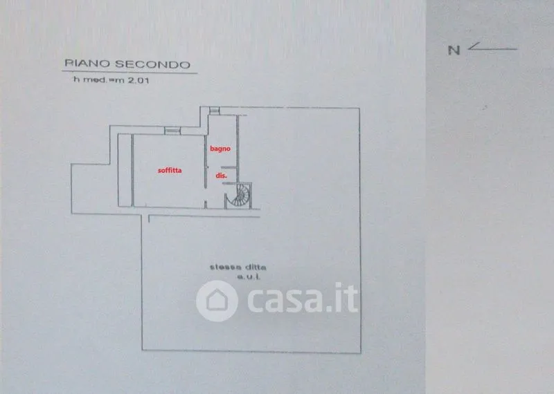 Plan - Armed Bilocale with Terrace in Sovizzo
