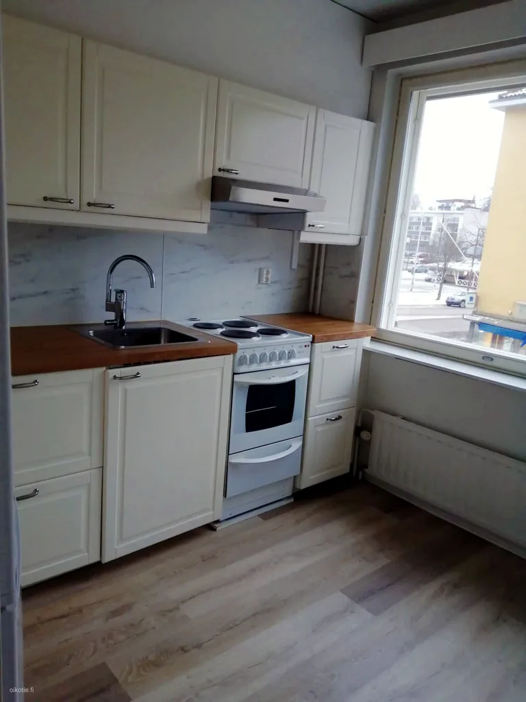 Köök - Bright Studio Flat with Kitchen in Äänekoski