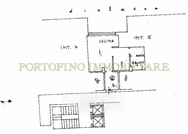 Planimetria - Fully Furnished Apartment in Piazza Cavour, Rapallo