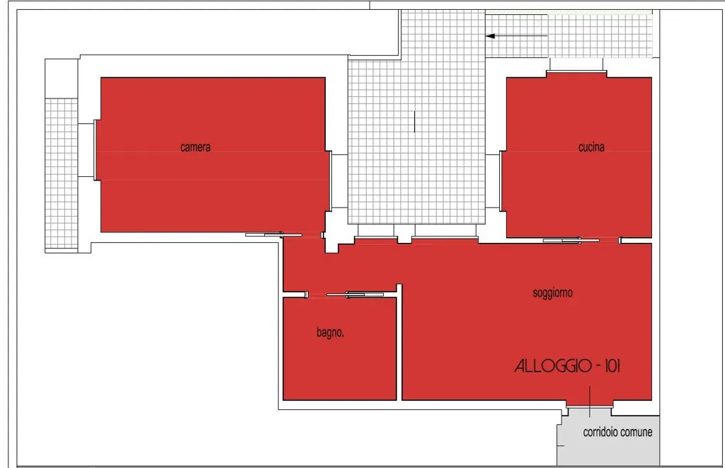 Plan - Newly Built Apartment with Balcony in Beguda